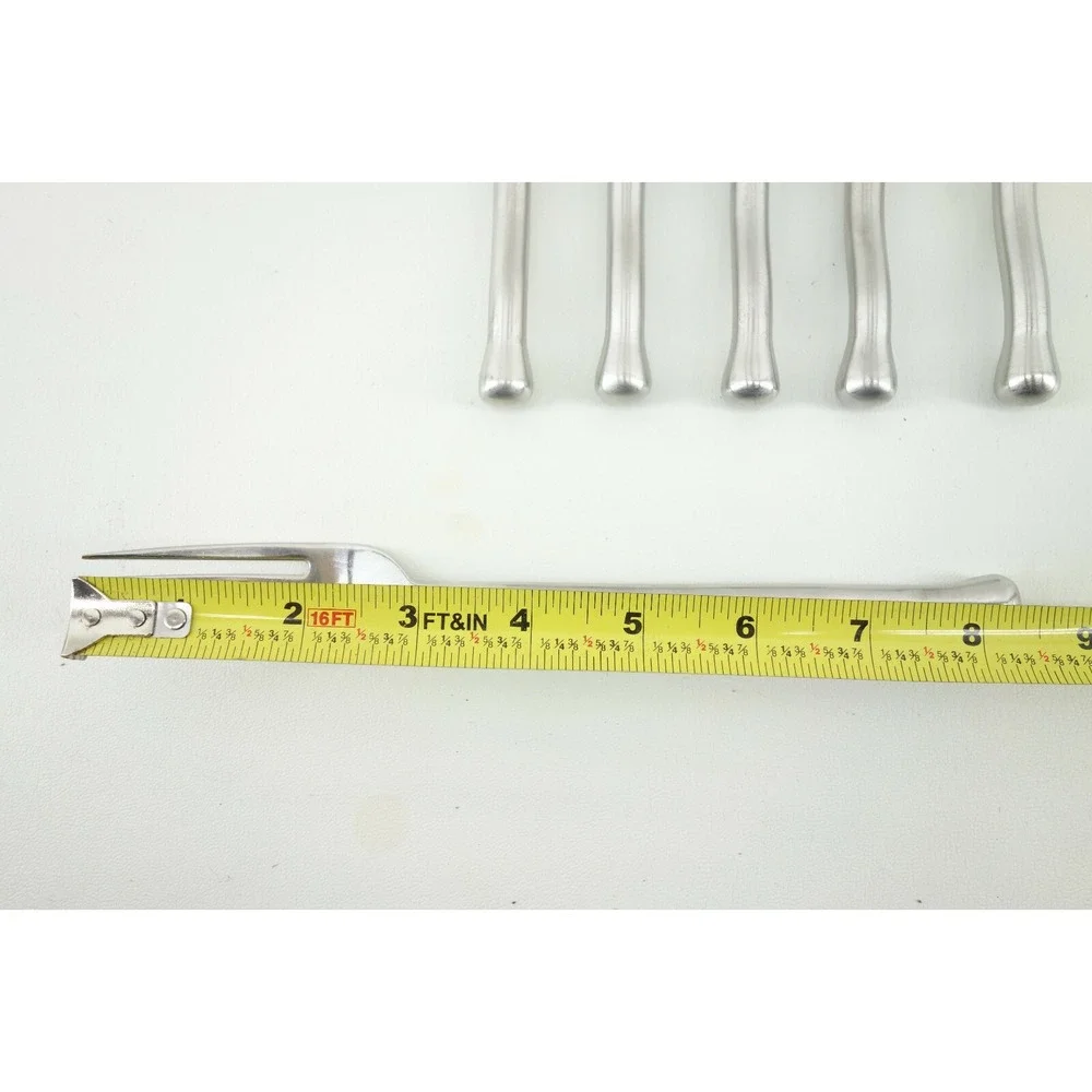 6 pc Gourmet Settings EXOTIQUE PLATINUM Stainless Steel Dinner Fork Lot‎